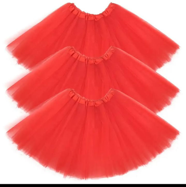 Picture of CTR599 CHILD SIZE RED TUTU 4 - 16 YEARS